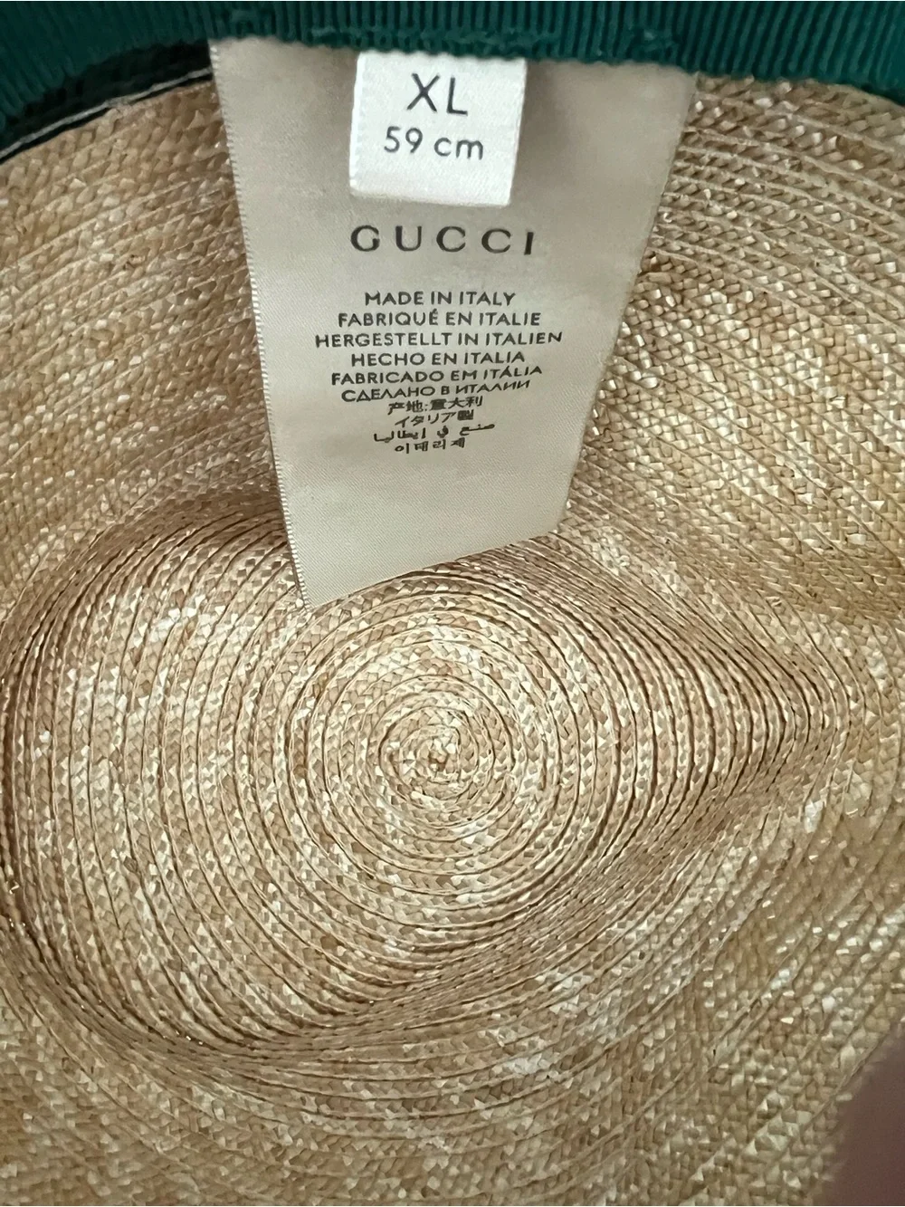 Gucci Straw Fedora with Signature Web Stripe